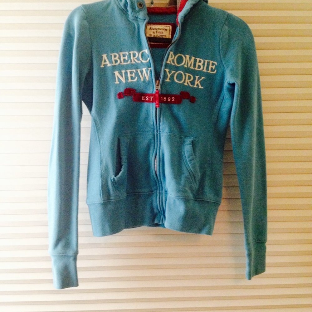 Abercrombie & Fitch Light Blue Hoodie